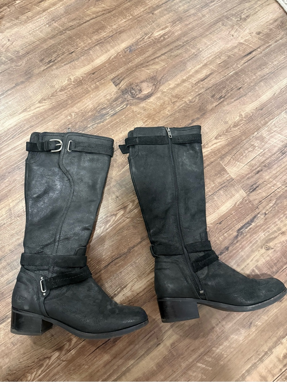 UGG Knee High Leather Darcie Riding Boot